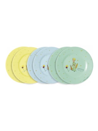 6 Assiettes A Dessert Le Petit Prince Assorties