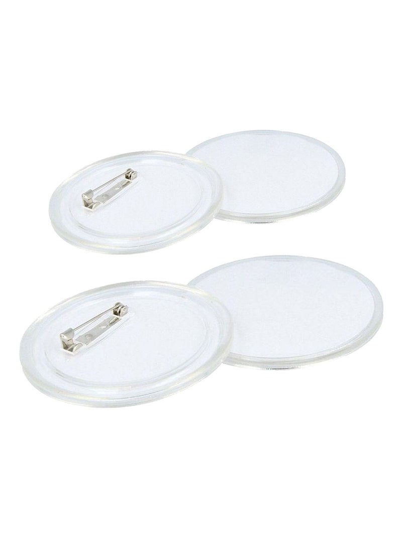 6 badges à personnaliser Ø 6 cm - Artemio Transparent - Kiabi