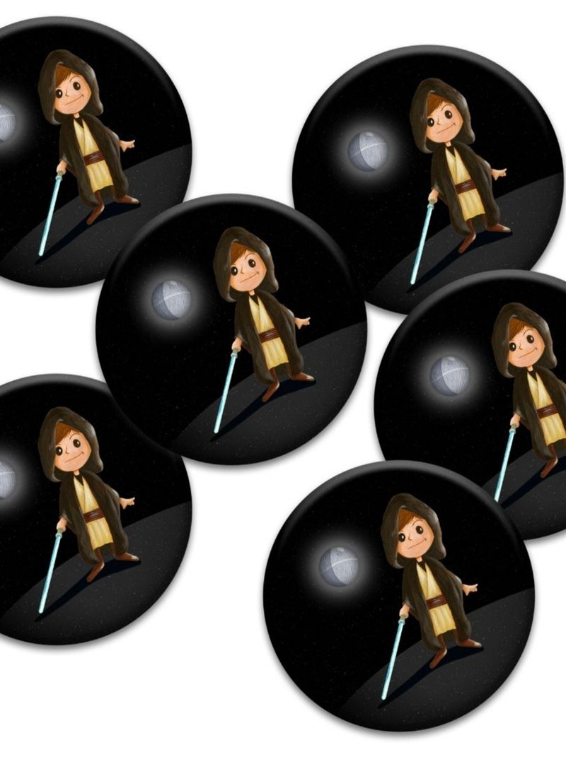 6 Badges Anniversaire 'jedi' | Fabrication Française N/A - Kiabi