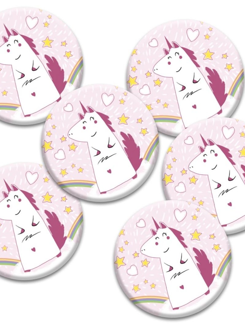 6 Badges Anniversaire 'licorne' | Fabrication Française N/A - Kiabi