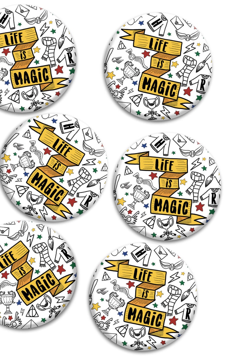 6 Badges Anniversaire 'motfs Sorcier' | Fabrication Française N/A - Kiabi