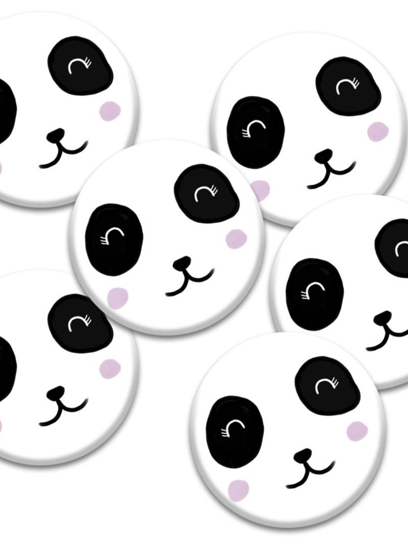 6 Badges Anniversaire 'panda' | Fabrication Française N/A - Kiabi