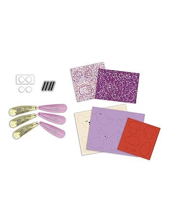 6 barrettes pailletées Flower Garden à créer