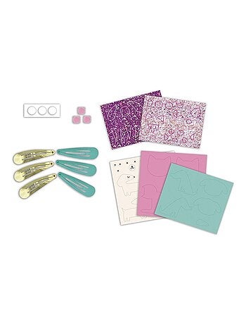 6 barrettes pailletées Little Pets à créer