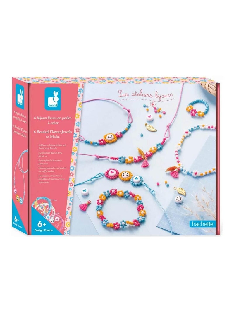 6 Bijoux Fleurs en Perles à Créer N/A - Kiabi