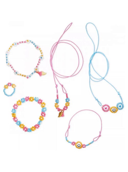 6 Bijoux Fleurs en Perles à Créer - Kiabi