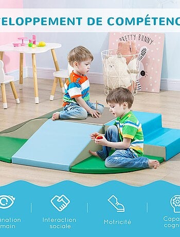 6 blocs de construction en mousse XL - modules de motricité EPE PU multicolore