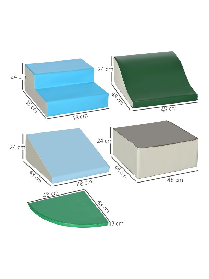 6 blocs de construction en mousse XL - modules de motricité EPE PU multicolore Multicolore - Kiabi