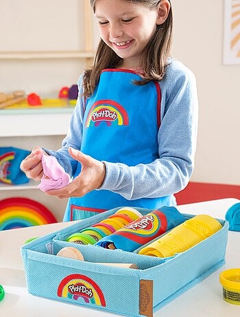 6 Boites de pâte à modeler + tablier + tapis et accessoires 'roba x Play-Doh'