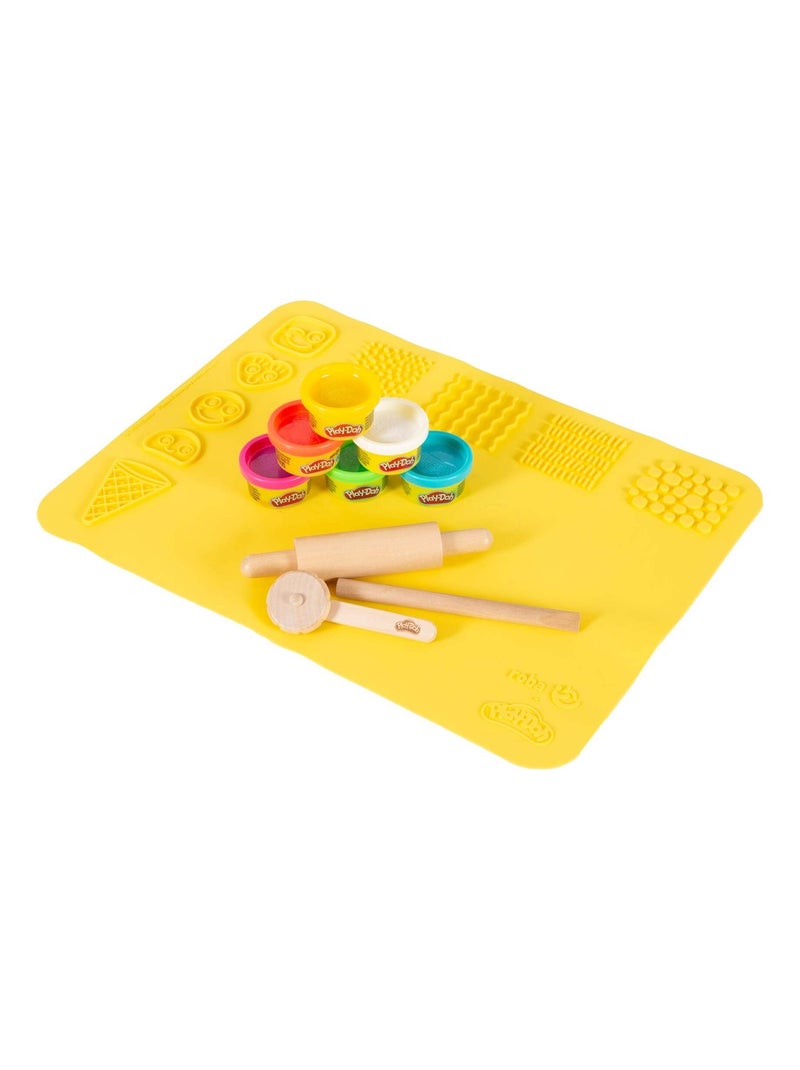 6 Boites de pâte à modeler + tapis et accessoires 'roba x Play-Doh' N/A - Kiabi