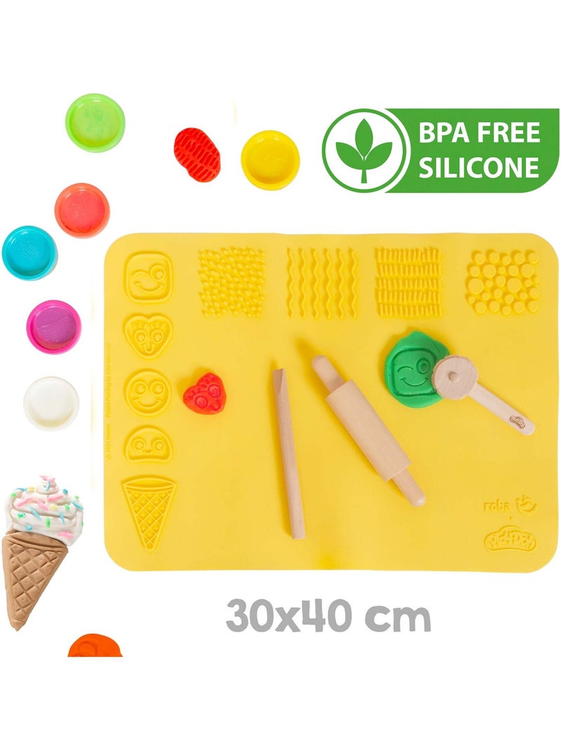 6 Boites de pâte à modeler + tapis et accessoires 'roba x Play-Doh' N/A - Kiabi