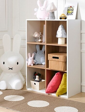 6 cases de rangement effet bois TOM & APOLLINE