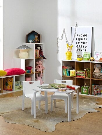 6 cases de rangement effet bois TOM & APOLLINE