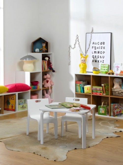 6 cases de rangement effet bois  TOM & APOLLINE - Kiabi