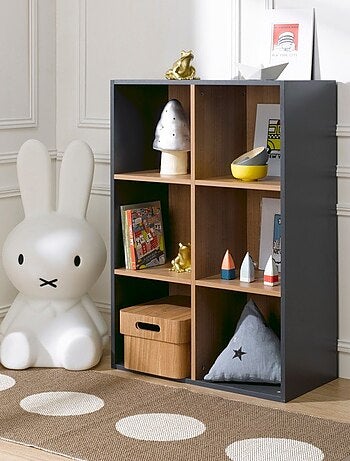 6 cases de rangement effet bois TOM & APOLLINE