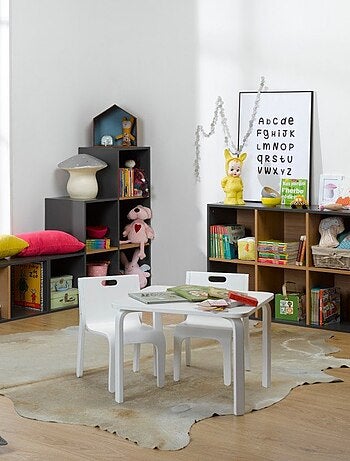 6 cases de rangement effet bois TOM & APOLLINE