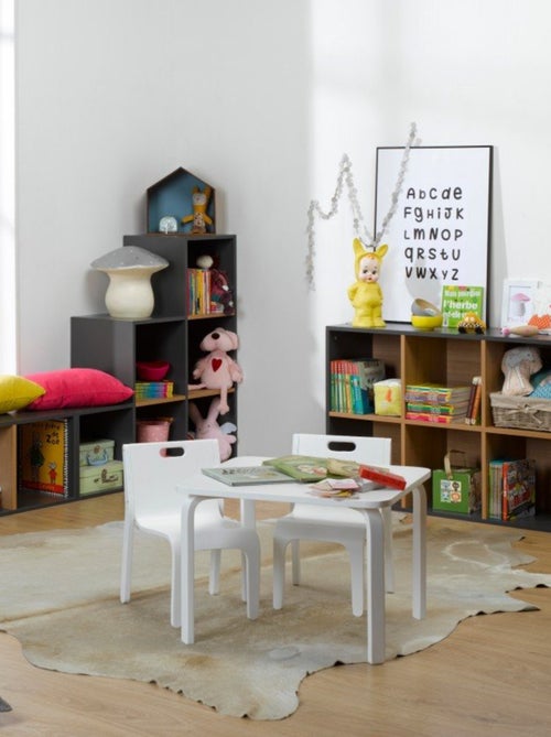 6 cases de rangement effet bois  TOM & APOLLINE - Kiabi