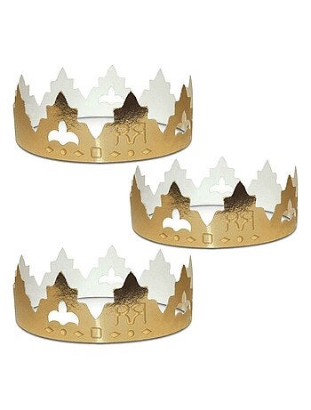 6 couronnes en carton pour galette des rois - - Chevalier Diffusion