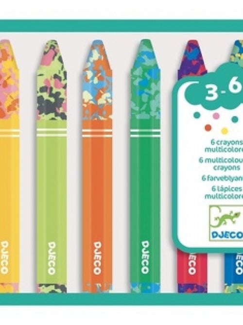 6 Crayons Multicouleurs Pour Les Petits - Kiabi
