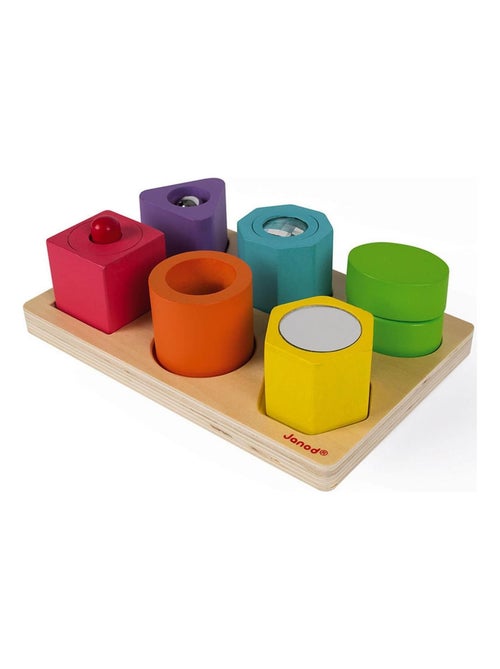 6 cubes sensoriels I wood - Kiabi