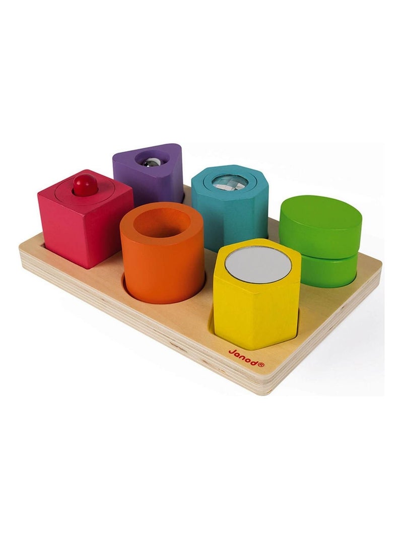 6 cubes sensoriels I wood N/A - Kiabi