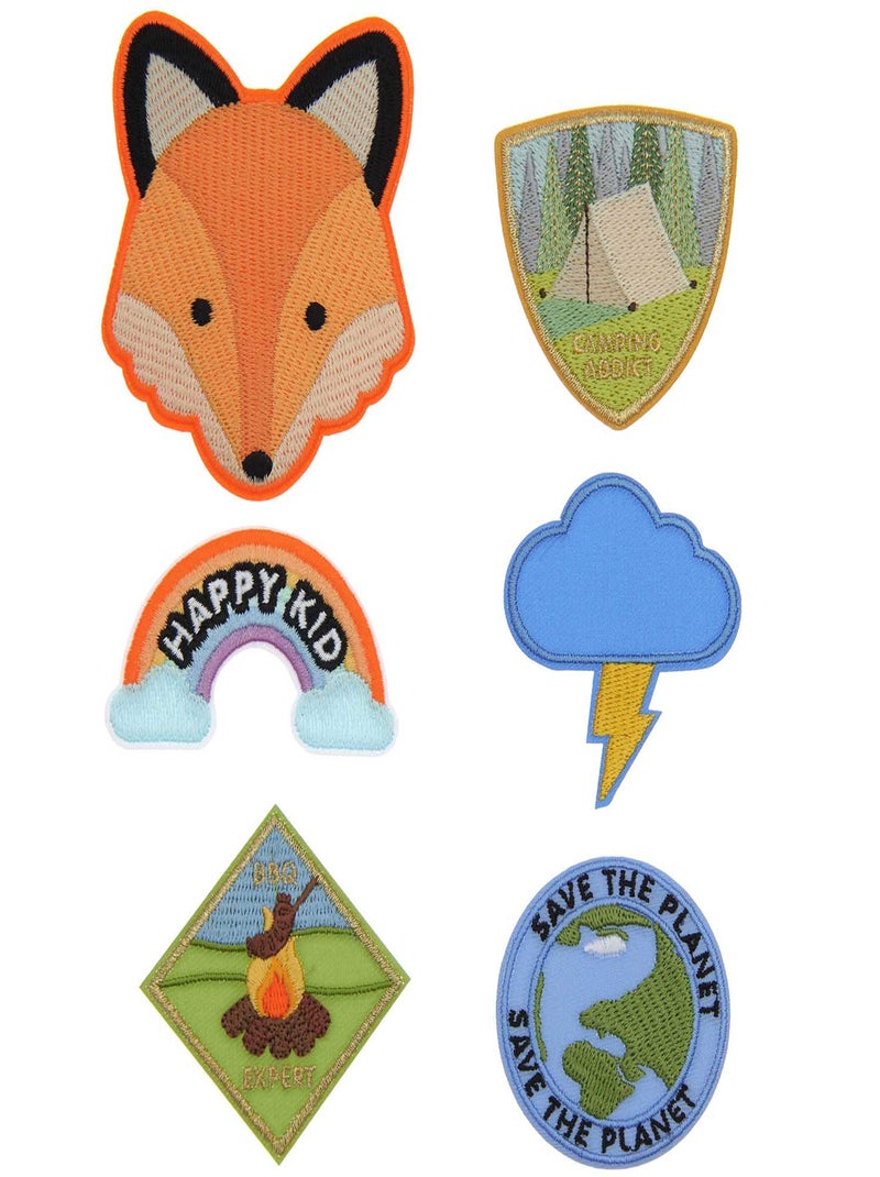6 Ecussons thermocollants Scouts renard - Rico Design Multicolore - Kiabi