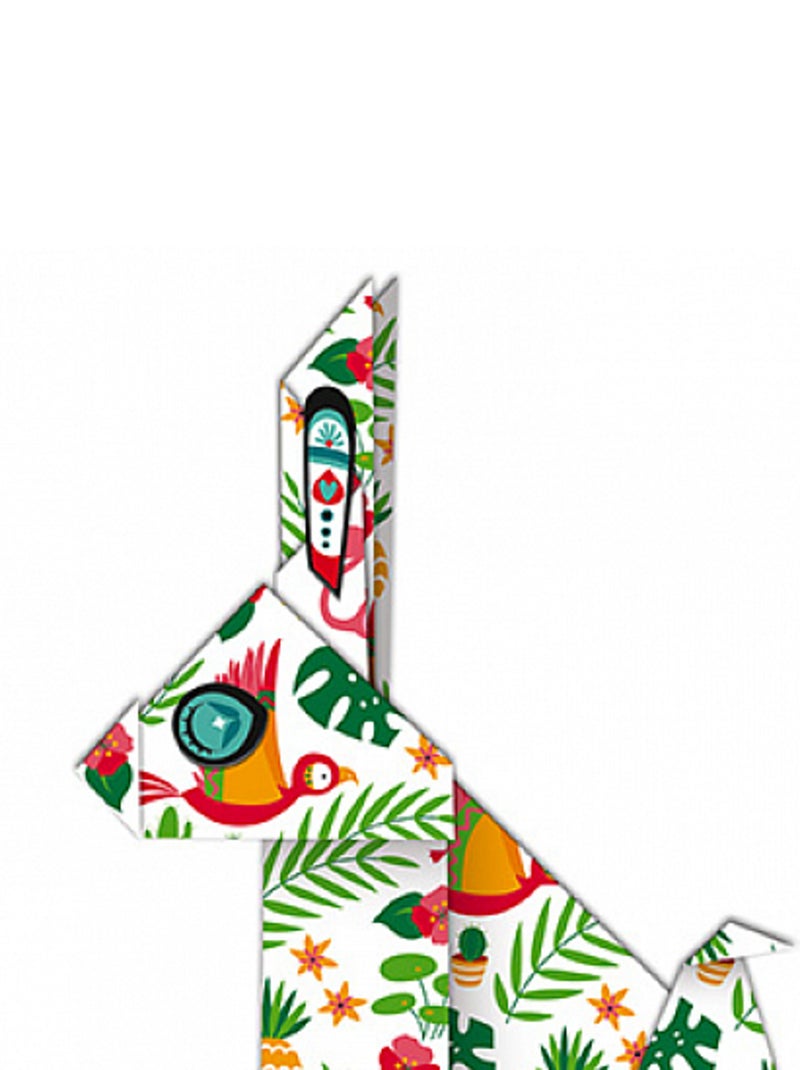 6 origamis sur le theme des animaux Rouge - Kiabi