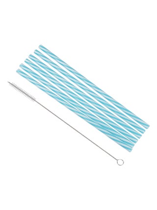 6 pailles + brosse a rayure