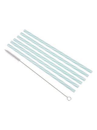 6 pailles + brosse a rayure