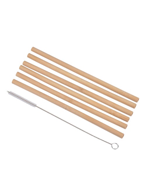 6 Pailles + brosse - Kiabi