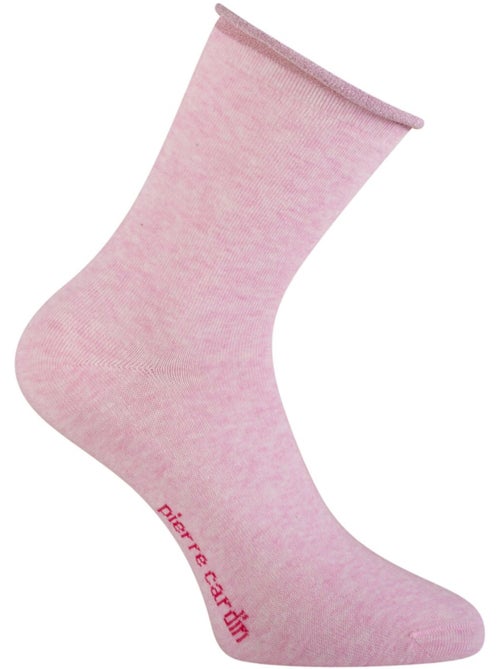 6 paires de chaussettes chinées et fil lurex femme hand made silver pierre cardin - Kiabi