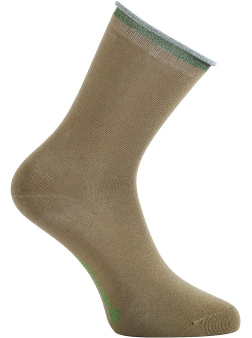 6 paires de chaussettes chinées et fil lurex femme hand made silver pierre cardin - Kiabi