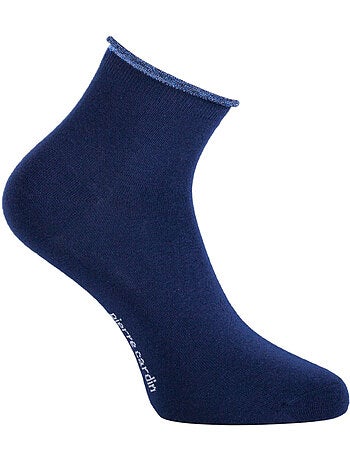 6 paires de chaussettes quarter 200 aiguilles femme hand made silver pierre cardin