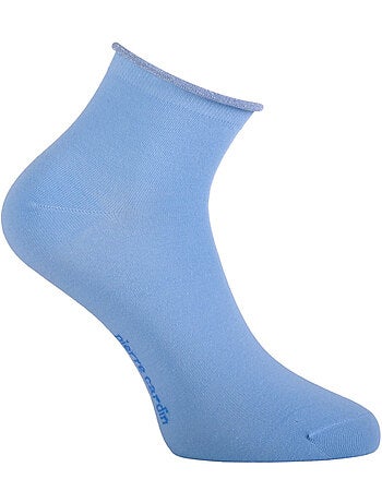 6 paires de chaussettes quarter 200 aiguilles femme hand made silver pierre cardin