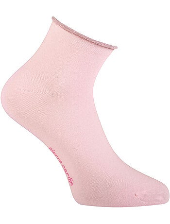 6 paires de chaussettes quarter 200 aiguilles femme hand made silver pierre cardin