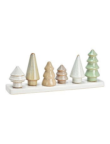 6 Petits vases en forme de sapin
