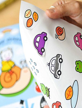 6 posters + 100 stickers les animaux
