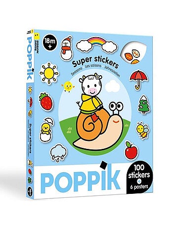 6 posters + 100 stickers les saisons