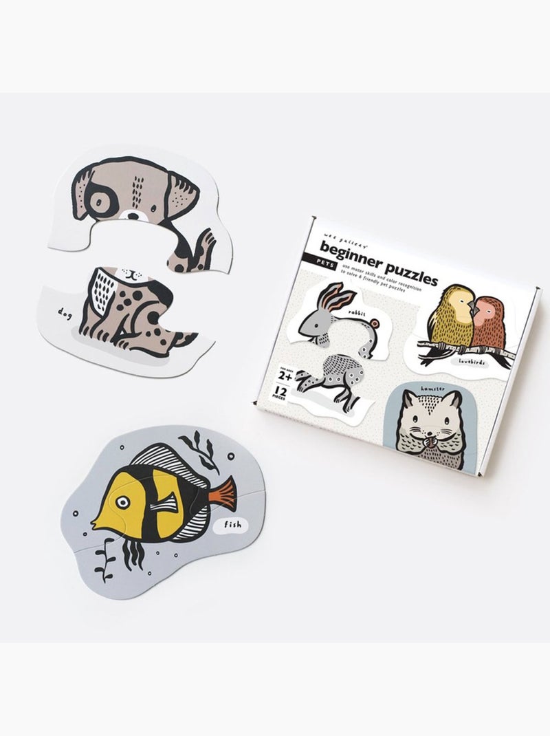 6 Puzzles Animaux Multicolore - Kiabi