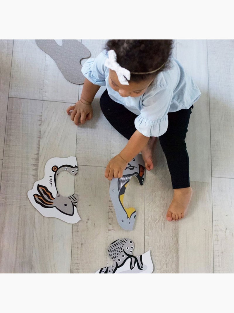 6 Puzzles Animaux Multicolore - Kiabi