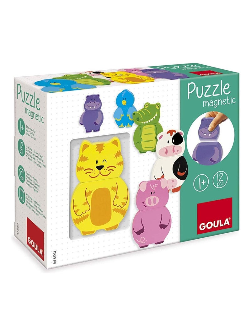 6 Puzzles magnétiques Animaux N/A - Kiabi