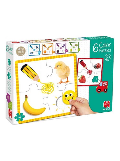 6 puzzles pour apprendre les couleurs - Kiabi