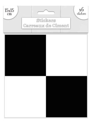 6 Stickers carreaux de ciment