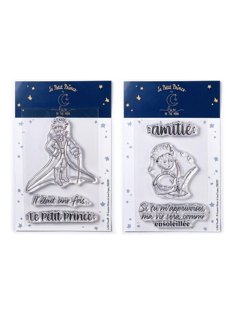 6 Tampons transparents Le Petit Prince Messages et - Love in the moon N/A - Kiabi