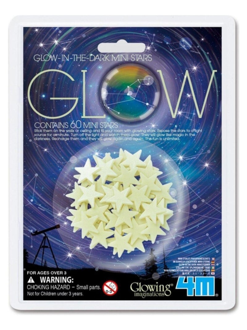 60 mini étoiles phosphorescentes 4M - 4M Blanc - Kiabi
