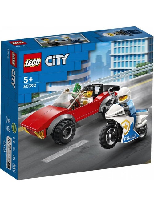 60392 La Course-poursuite De La Moto De Police Lego® City - Kiabi