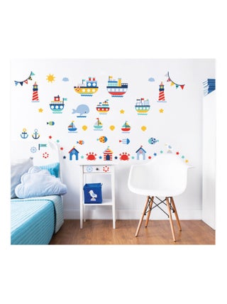 64 Stickers enfants Bord de mer