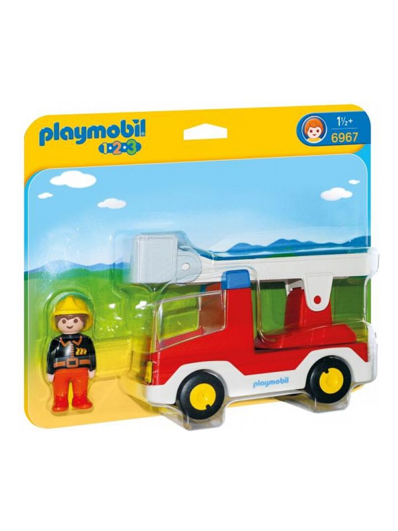 PLAYMOBIL City Action Camion de Pompier avec Échelle Pivotante et