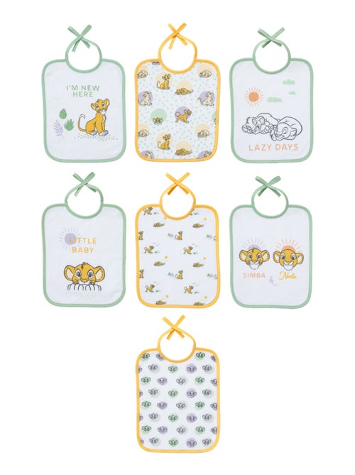 7 bavoirs naissance - Roi Lion Cosy Time - Babycalin - Kiabi