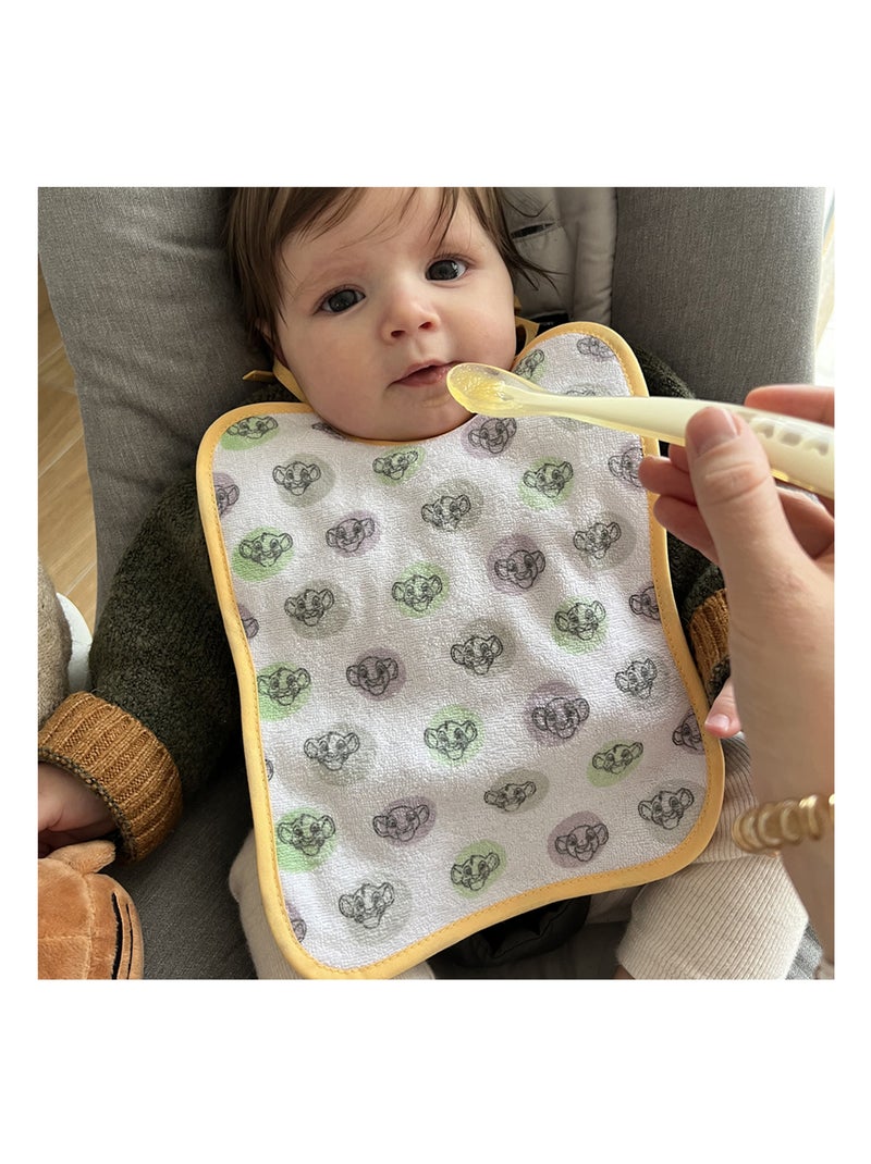 7 bavoirs naissance - Roi Lion Cosy Time - Babycalin Vert tilleul - Kiabi